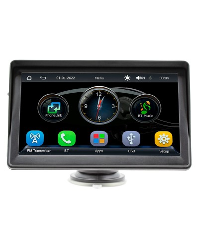 Преносим CarPlay / Android Auto дисплей No brand X600W, 7", За автомобил - 13310