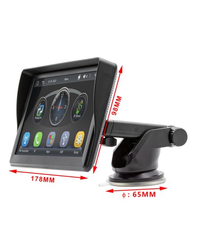 Преносим CarPlay / Android Auto дисплей No brand X600W, 7", За автомобил - 13310