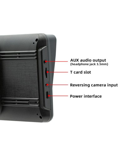 Преносим CarPlay / Android Auto дисплей No brand, X5570R, 7", За автомобил - 13322