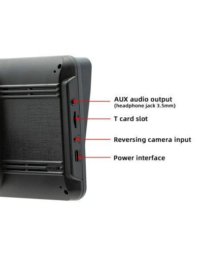 Преносим CarPlay / Android Auto дисплей No brand, X5570R-L, 7", За автомобил - 13326
