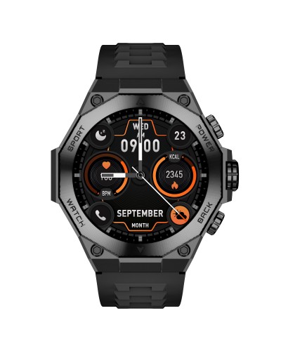 Смарт часовник Aurafit AM18, Amoled, Черен - 73129