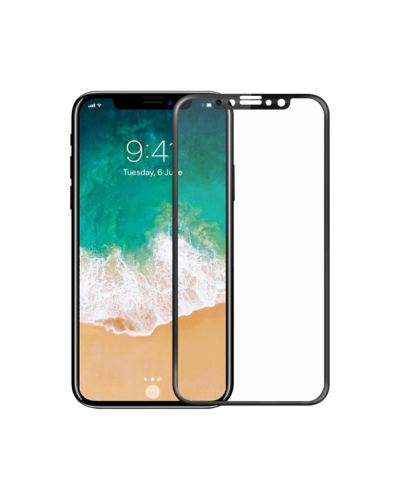 Протектор Mocoson Polymer Nano Ceramic, за iPhone XS Max, 5D, 0.3 mm, Черен - 52595