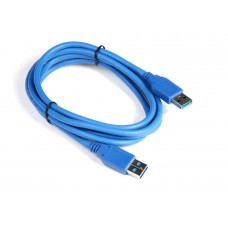 Кабел DeTech USB M / USB M 3.0 1.5m, Син - 18143