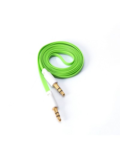 Аудио кабел DeTech 3.5mm М/М, Flat, 1m -18235