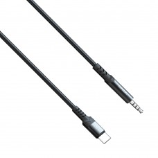Аудио кабел Earldom ET-AUX38, 3.5mm към Type-C, 1.0м, Черен - 40178