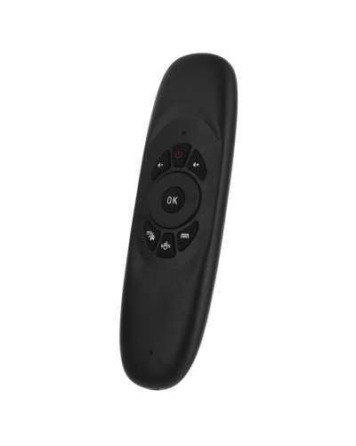 Универсално дистанционно No brand C120, Air mouse, USB 2.4GHz, Микрофон, Черен - 13052