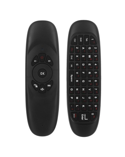 Универсално дистанционно No brand C120, Air mouse, USB 2.4GHz, Микрофон, Черен - 13052