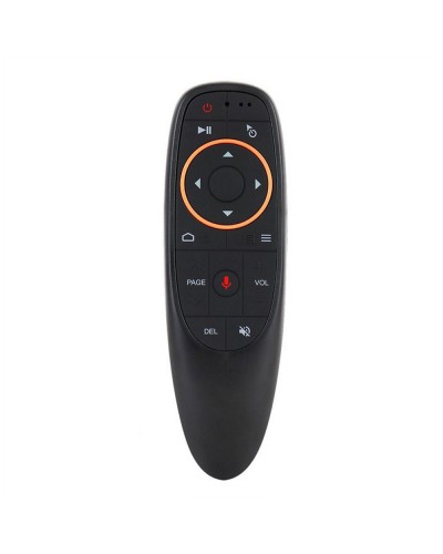 Универсално дистанционно No brand G10, Air mouse, USB 2.4GHz, Микрофон, IR програмируемо, Черен - 13051