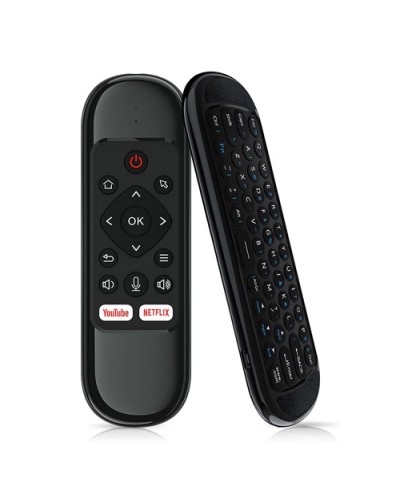 Универсално дистанционно No brand H6, Air mouse, USB 2.4GHz, IR програмируемо, Черен - 13046