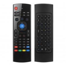 Универсално дистанционно No brand MX3, Air mouse, USB 2.4GHz, Микрофон, IR програмируемо, Черен - 13048