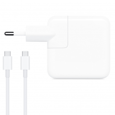 Адаптер DeTech, За Apple, 29W, Type-C, Бял - 328
