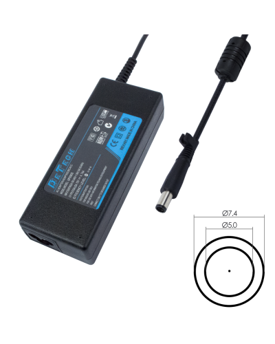 Адаптер DeTech за Dell 90W 19.5V 4.62A 7.4*5.0 - 221