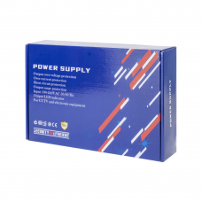 Импулсен захранващ блок No brand, 12V/30A, 18 Изхода, Метална кутия, Сив - 348
