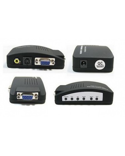 Конвертор DT AV към VGA, Черен - 18256