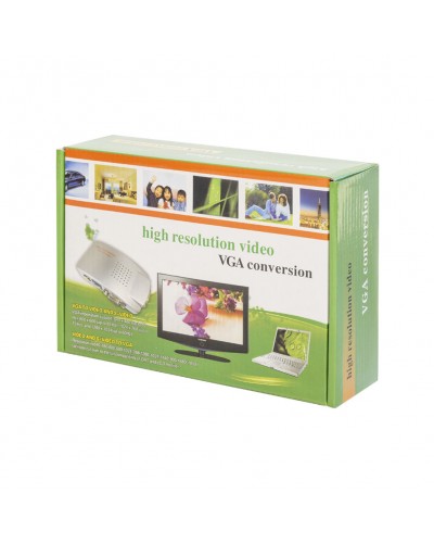 Конвертор DT AV към VGA, Черен - 18256