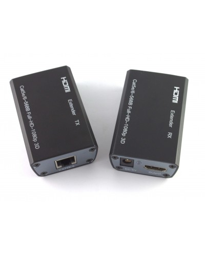 Удължител No brand HDMI-CAT-HDMI 60M, черен - 18228