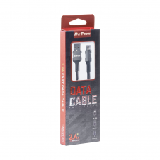 Кабел за данни DeTech DE-C39M, Micro USB, 1.0m, Черен - 40200