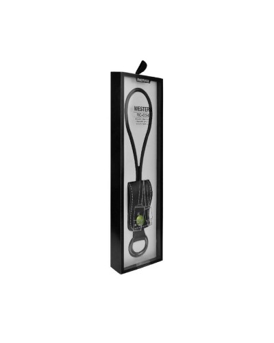 Кабел за данни micro USB, Remax RC-034I, ключодържател, естествена кожа,Черен - 14341