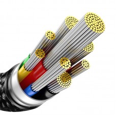 Кабел за данни Baseus Tungsten Gold, Type-C - Type-C, 240W, 2.0m, Черен - 40456