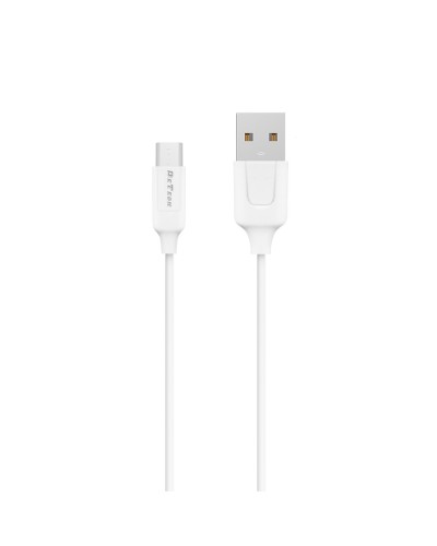 Мрежово зарядно устройство DeTech DE-31M, 20W, С Micro USB кабел, 1 x Type-C F, 1 x USB F, PD, QC, Бял - 40319