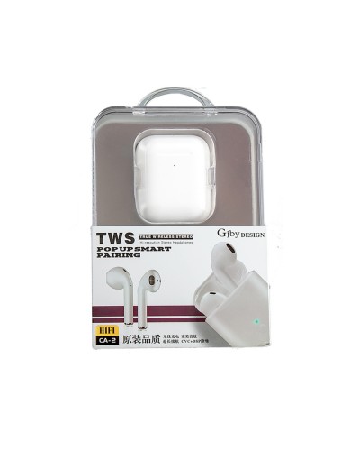 Bluetooth слушалки Gjby CA-2, Бял – 20658