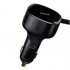 Зарядно устройство за кола Baseus Enjoyment Pro, 33W, 2xType-C Кабел, Черен - 40500