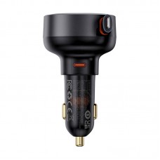 Зарядно устройство за кола Baseus Enjoyment Pro, 55W, С Lightning кабел, Черен - 40495