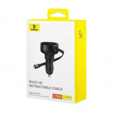 Зарядно устройство за кола Baseus Enjoyment Pro, 55W, С Lightning кабел, Черен - 40495