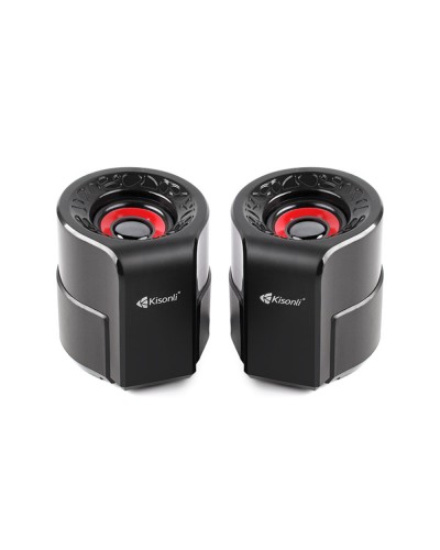 Тонколони Kisonli A-909, 2x3W, USB, Черен - 22160