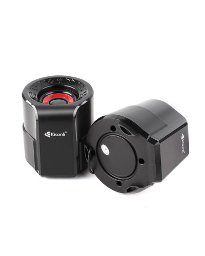 Тонколони Kisonli A-909, 2x3W, USB, Черен - 22160