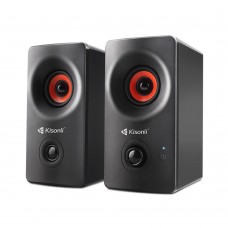 Тонколони Kisonli AC-9002BT, Bluetooth, 2x5W, 220V, Черен - 22146