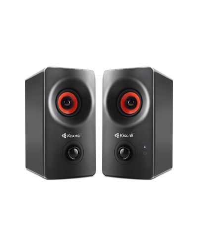 Тонколони Kisonli AC-9002BT, Bluetooth, 2x5W, 220V, Черен - 22146
