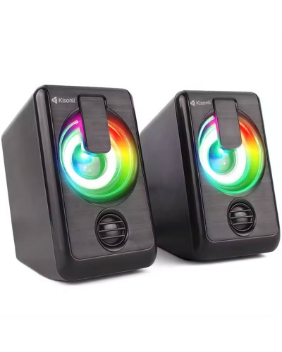 Тонколони Kisonli L-1010, AUX, 2x3W, Черен - 22238
