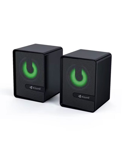 Тонколони Kisonli L-4040, AUX, 2x3W, Черен - 22234