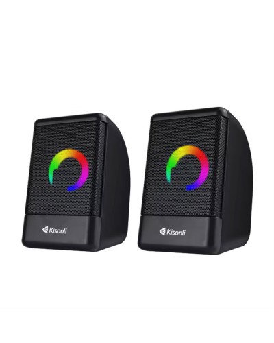 Тонколони Kisonli L-8080, AUX, 2x3W, Черен - 22236