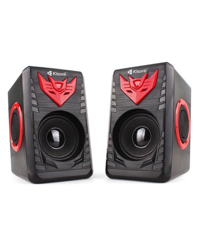 Тонколони Kisonli T-008A, AUX, 2x3W, Черен - 22251
