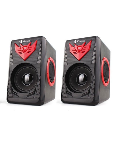Тонколони Kisonli T-008A, AUX, 2x3W, Черен - 22251