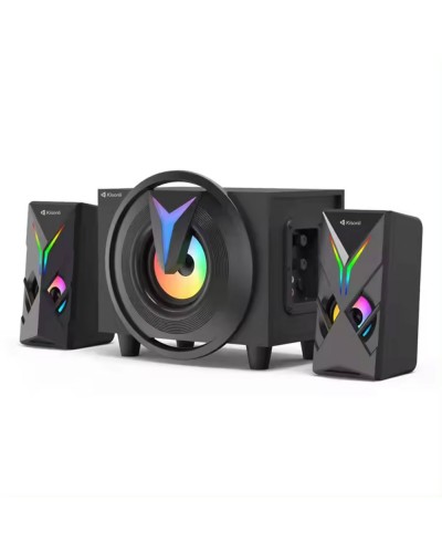 Тонколони Kisonli TM-1000U, Bluetooth, USB, AUX, SD, FM, 8W+2x4W, Черен - 22220