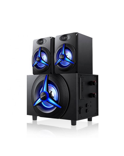Тонколони Kisonli TM-7000A, Bluetooth, 15W+2x5W, 220V, Черен - 22148