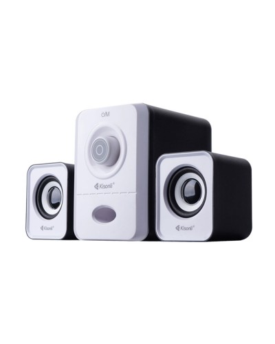 Тонколони Kisonli U-2900, 5W+2x3W, USB, Черен - 22153