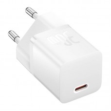 Мрежово зарядно устройство Baseus GaN5S Fast Charger 1C, 30W, 1 x Type-C F, Бял - 40409
