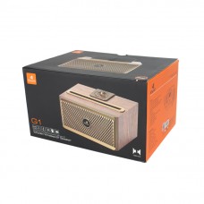 Тонколона Kisonli G1, Bluetooth, USB, SD, AUX, FM, Кафяв - 22309