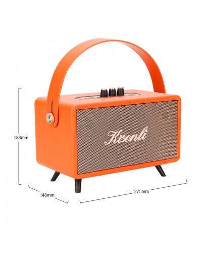 Тонколона Kisonli G109, Караоке, Bluetooth, USB, SD, AUX, Черен - 22307