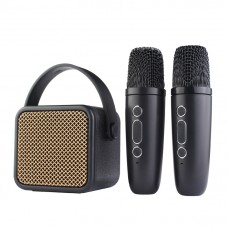 Тонколона Kisonli G23, Караоке, Bluetooth, USB, SD, AUX, RGB, Черен - 22298