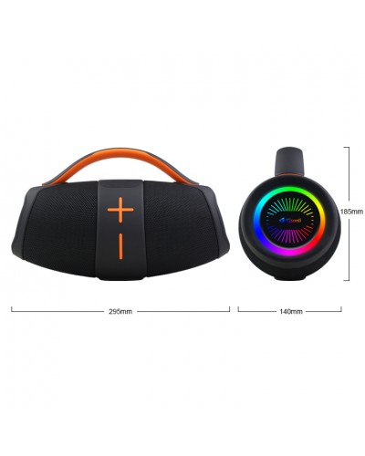 Тонколона Kisonli K5, Bluetooth, USB, SD, AUX, RGB, Черен - 22295