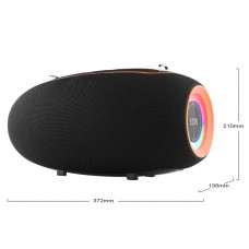 Тонколона Kisonli K8, Bluetooth, USB, SD, AUX, RGB, Черен - 22296