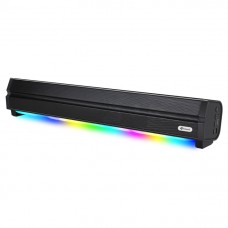Тонколона Kisonli LED-802, Bluetooth, USB, SD, RGB, AUX, FM, Черен - 22314