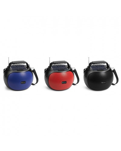 Тонколона Kisonli SC-22, Bluetooth, Солар, USB, SD, AUX, Различни цветове - 22322
