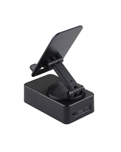 Тонколона със стойка за телефон Kisonli M2, Bluetooth, USB, RGB, Различни цветове - 22274