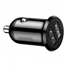 Зарядно устройство за кола Baseus Grain Pro, 4.8A, 2 x USB, Черен - 40509